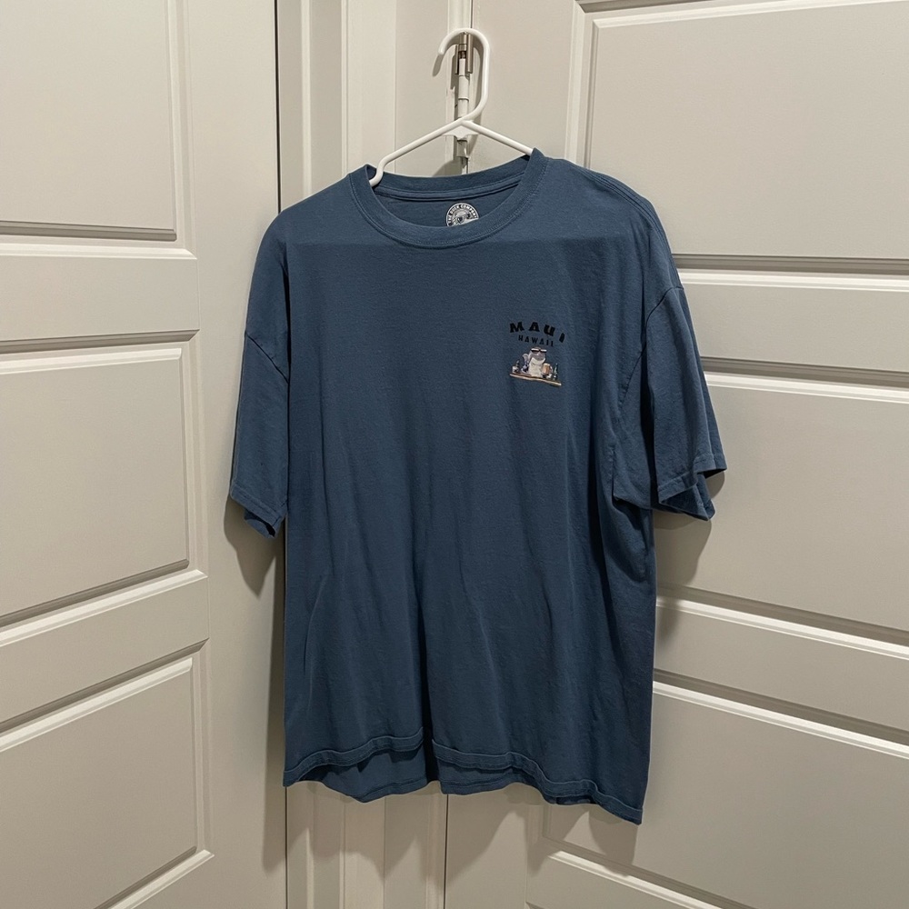 Blue XL Maui Hawaii Short Sleeve Tee Shirt